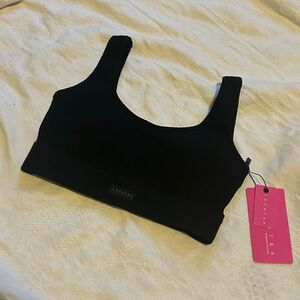NWT Agent84 Ribbed Sports Bra Removable Padding Size S